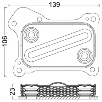 Radiateur d'huile MAHLE CLC 190 000S