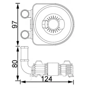 Radiateur d'huile MAHLE CLC 193 000S