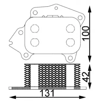 Radiateur d'huile MAHLE CLC 194 000S