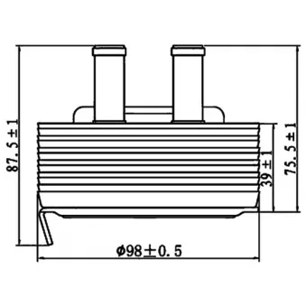 Radiateur d'huile MAHLE CLC 197 000S