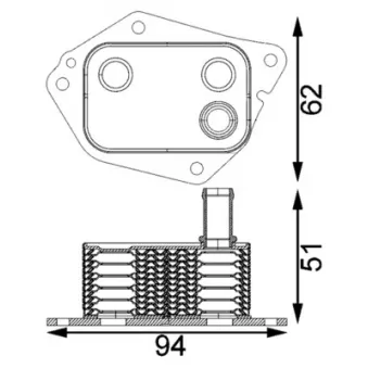 Radiateur d'huile MAHLE CLC 199 000S