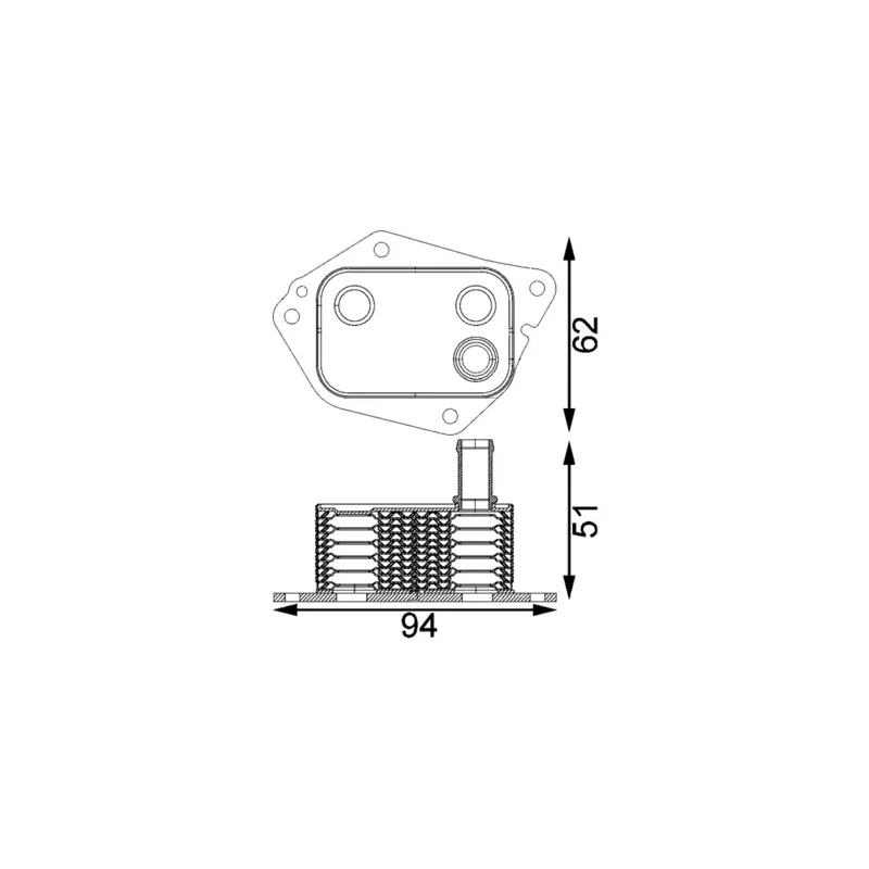 Radiateur d'huile MAHLE CLC 199 000S