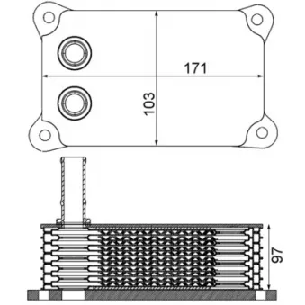 Radiateur d'huile MAHLE CLC 200 000S