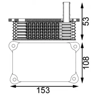 Radiateur d'huile MAHLE CLC 201 000S