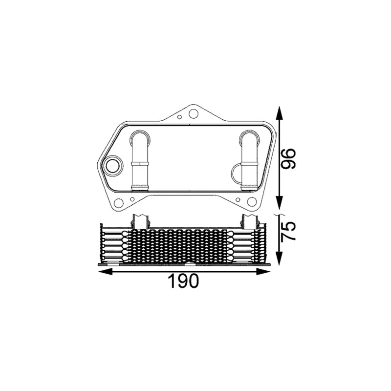Radiateur d'huile de boîte automatique MAHLE CLC 202 000S