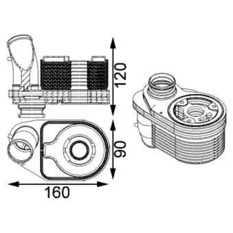 Radiateur d'huile MAHLE CLC 203 000S