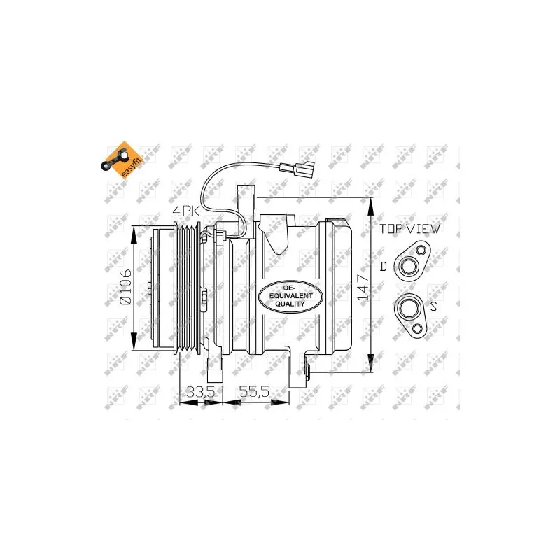 Compresseur, climatisation NRF 32436G