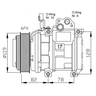Compresseur, climatisation NRF 32437G