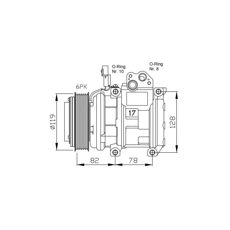 Compresseur, climatisation NRF 32437G