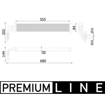 Radiateur d'huile de boîte automatique MAHLE CLC 223 000P