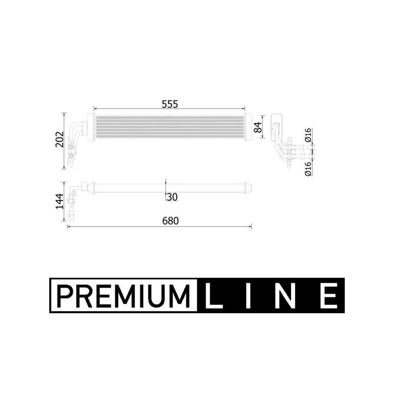 Radiateur d'huile de boîte automatique MAHLE CLC 223 000P