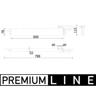 Radiateur d'huile MAHLE CLC 224 000P