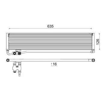Radiateur d'huile de boîte automatique MAHLE CLC 232 000P