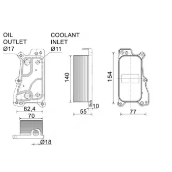 Radiateur d'huile MAHLE CLC 235 000P