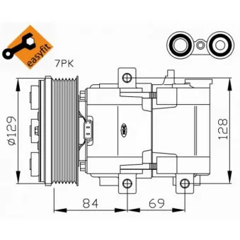 Compresseur, climatisation NRF 32447G