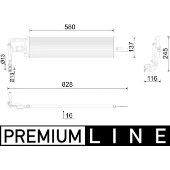 Radiateur d'huile de boîte automatique MAHLE CLC 290 000P
