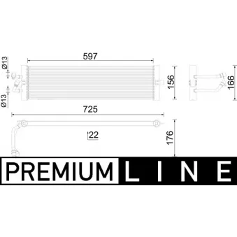 Radiateur d'huile de boîte automatique MAHLE CLC 293 000P