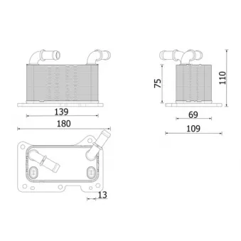 Radiateur d'huile MAHLE
