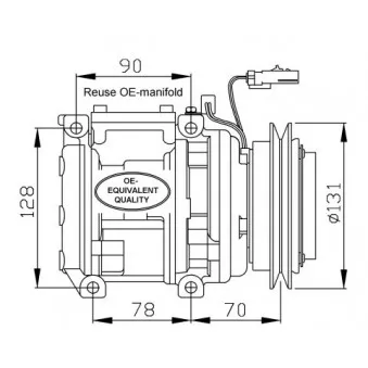 Compresseur, climatisation NRF 32452
