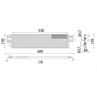 Radiateur d'huile de boîte automatique MAHLE