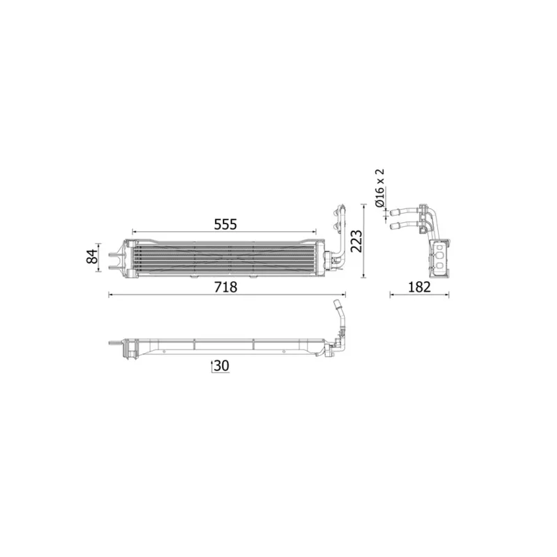 Radiateur d'huile de boîte automatique MAHLE CLC 333 000P
