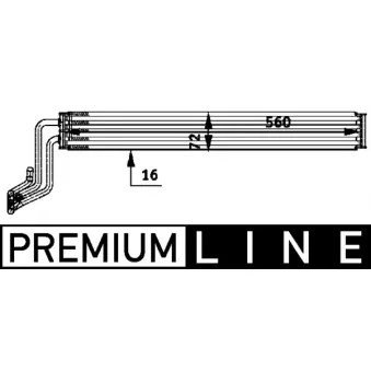 Radiateur d'huile, direction MAHLE CLC 48 000P