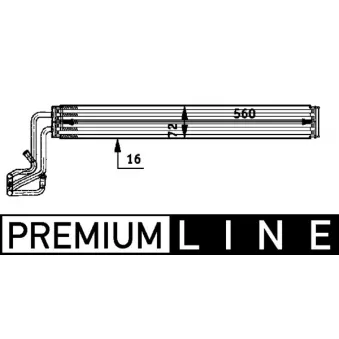 Radiateur d'huile, direction MAHLE CLC 50 000P