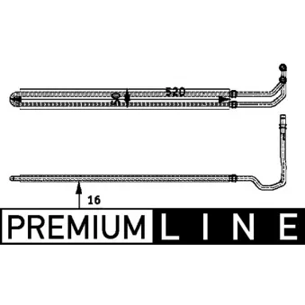 Radiateur d'huile, direction MAHLE CLC 53 000P