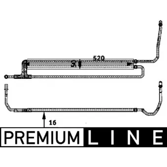 Radiateur d'huile, direction MAHLE CLC 54 000P
