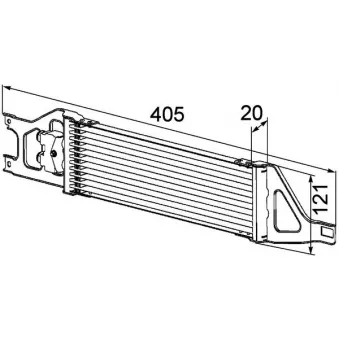 Radiateur d'huile de boîte automatique MAHLE CLC 57 000P