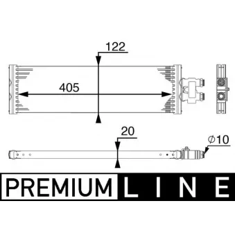 Radiateur d'huile de boîte automatique MAHLE CLC 64 000P