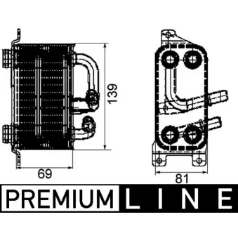 Radiateur d'huile MAHLE CLC 66 000P