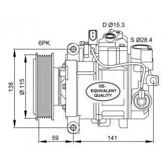 Compresseur, climatisation NRF 32462