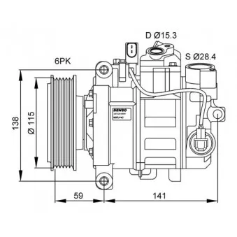 Compresseur, climatisation NRF 32462G