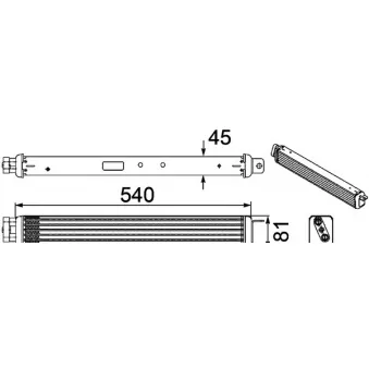 Radiateur d'huile MAHLE CLC 75 000P