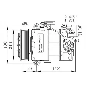 Compresseur, climatisation NRF 32463G
