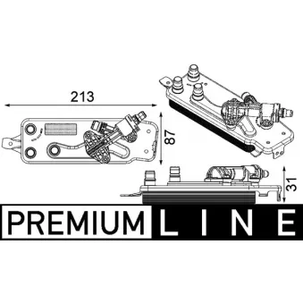 Radiateur d'huile de boîte automatique MAHLE CLC 90 000P
