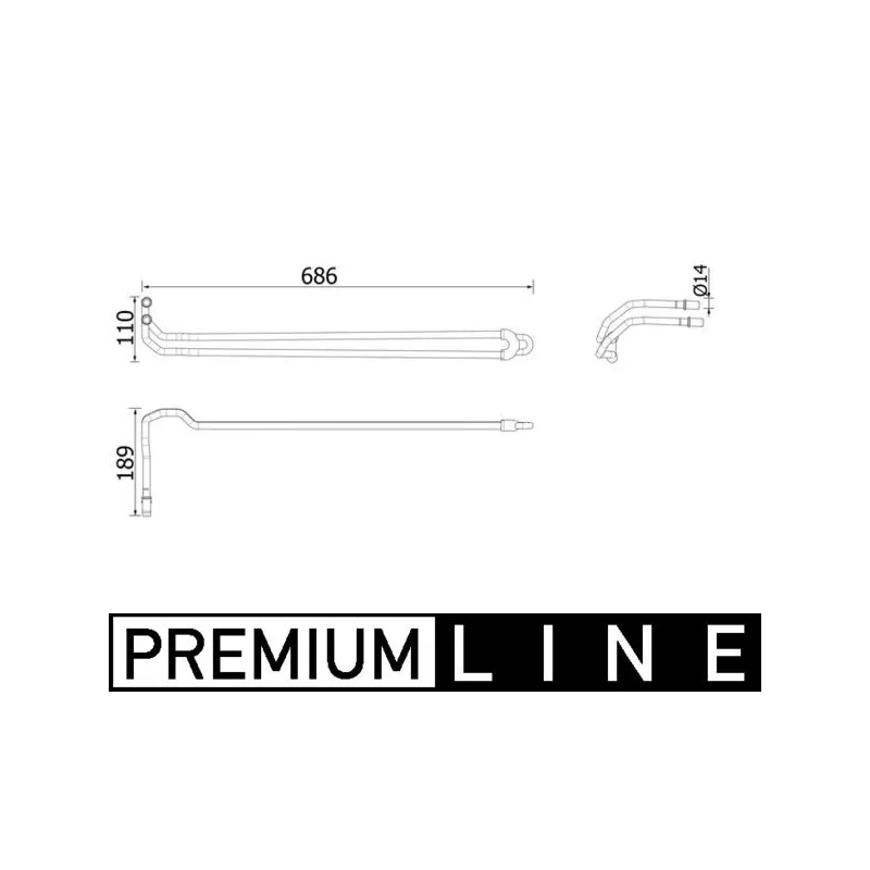 Radiateur d'huile, direction MAHLE CLC 95 000P