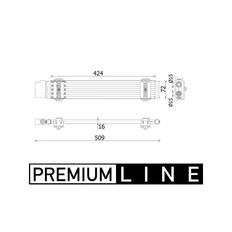 Radiateur d'huile de boîte automatique MAHLE CLC 96 000P