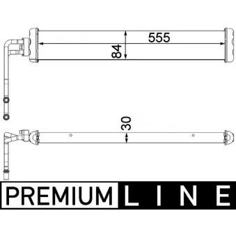 Radiateur d'huile de boîte automatique MAHLE