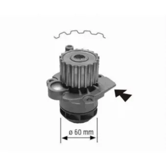 Pompe à eau MAHLE CP 121 000S