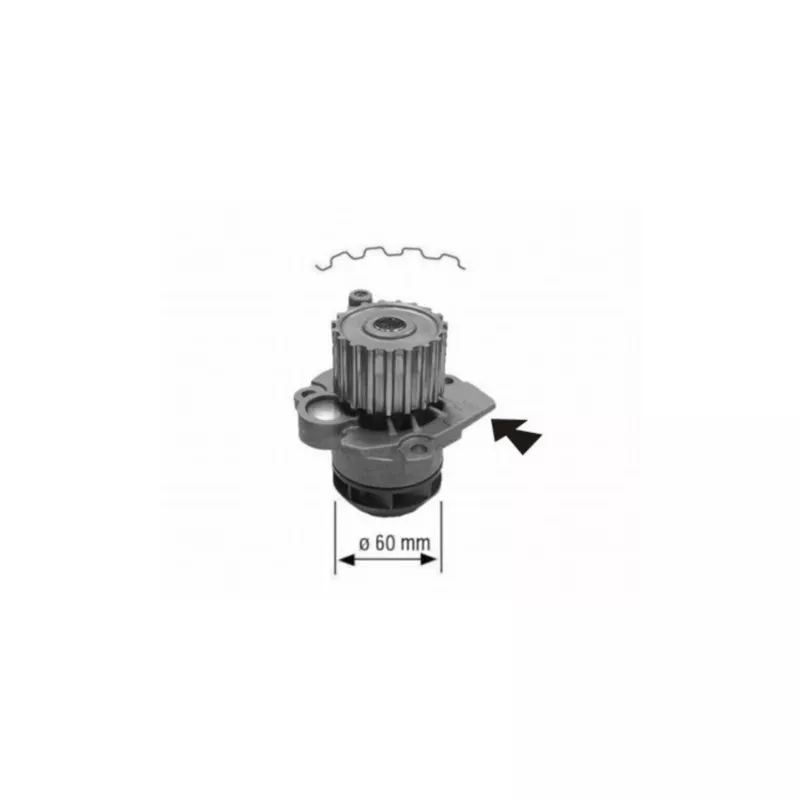Pompe à eau MAHLE CP 121 000S