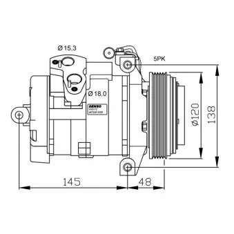 Compresseur, climatisation NRF 32470G