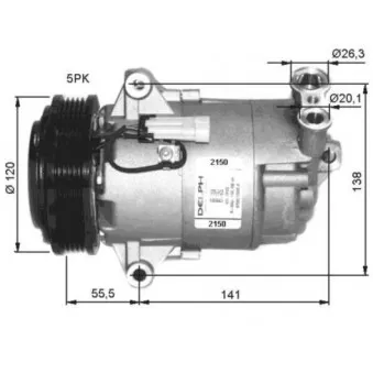 Compresseur, climatisation NRF 32486G