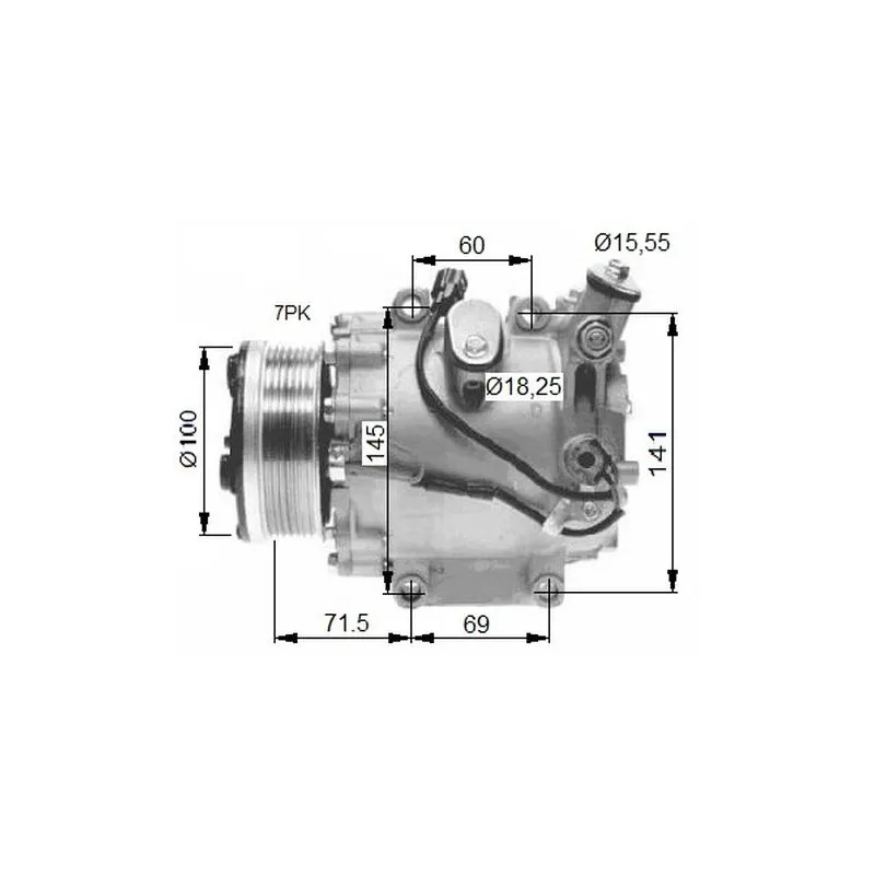 Compresseur, climatisation NRF 32491G