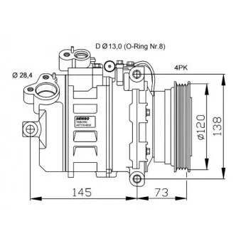 Compresseur, climatisation NRF 32519G