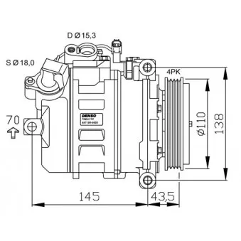 Compresseur, climatisation NRF 32520G