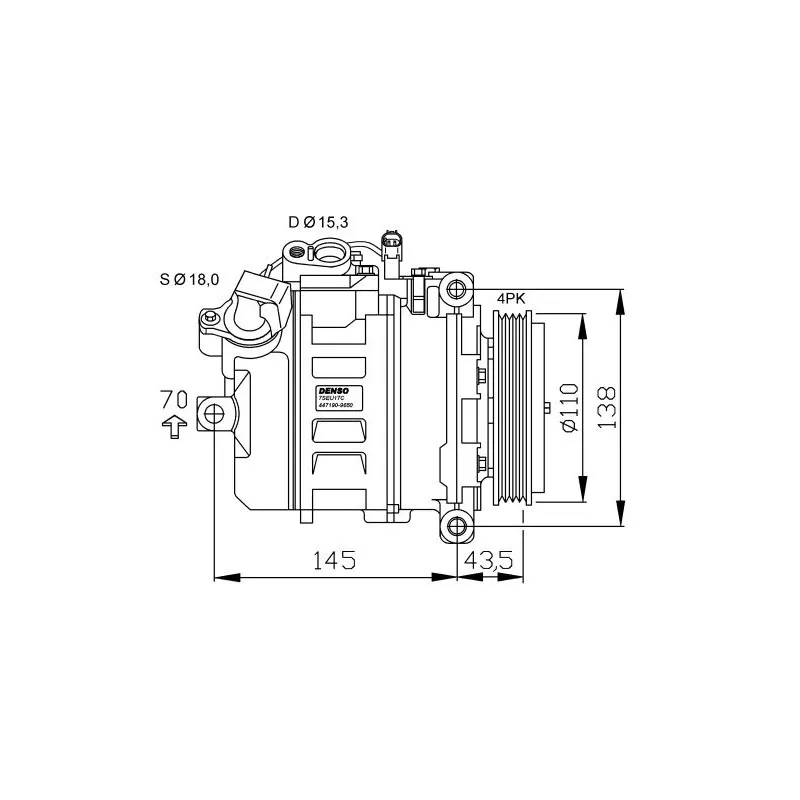 Compresseur, climatisation NRF 32520G