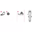 Pompe à eau + kit de courroie de distribution MAHLE CPK 27 000P - Visuel 2