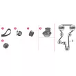 Pompe à eau + kit de courroie de distribution MAHLE CPK 61 000P - Visuel 2